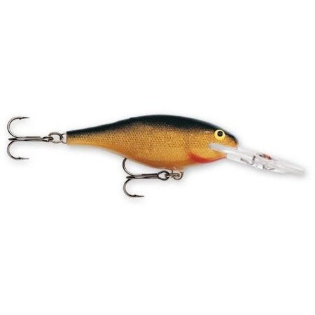 Rapala Shad Rap Crankbait, 2 316 Oz, Gold, Floating SR05G